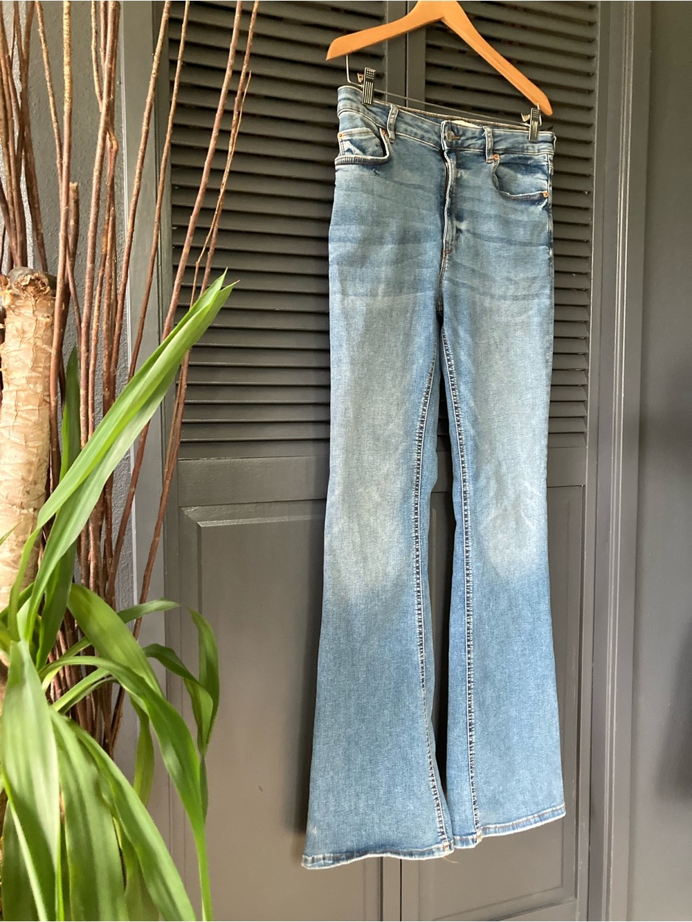 ZARA Light Blue Flared Jeans